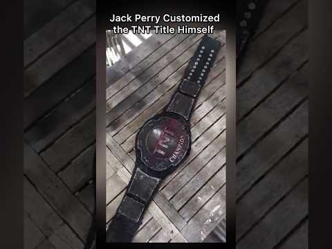 Jack Perry’s Custom TNT Title Was Made by Hand… His Hands