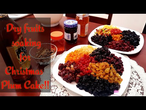 How to Soak Dry Fruits for Christmas Cake | Fruit Mixing | Prep for Rich Plum Cake Recipe - Part I