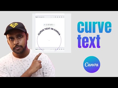 How to curve text in canva | how to text curve in canva | curve text in canva