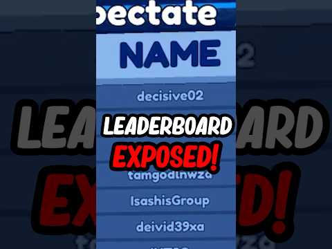 BLADE BALL LEADERBOARD EXPOSED..