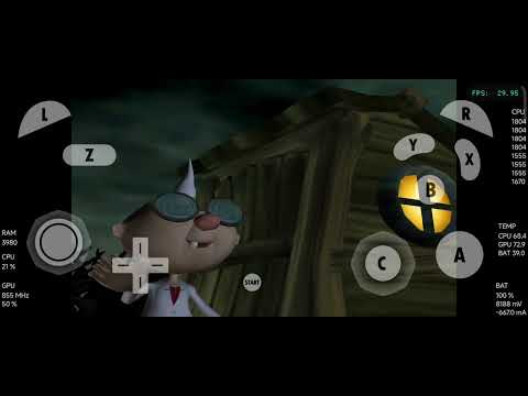 Luigi Mansion GameCube Android Gameplay Dolphin Xiaomi 11T Pro 12RAM Snapdragon 888