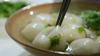 冬至吃湯圓 鮮肉大湯圓 自己包 ∣ Tangyuan with meat