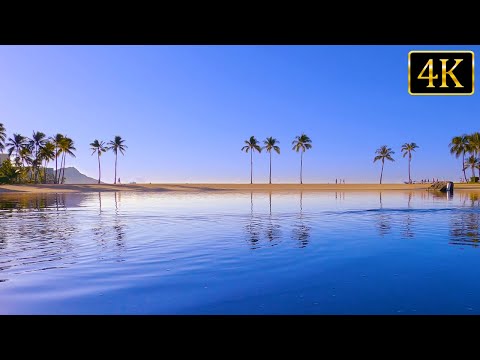 Hawaiian Calm: Tranquil Ocean Sounds for Relaxation and Stress Relief (4K UHD)