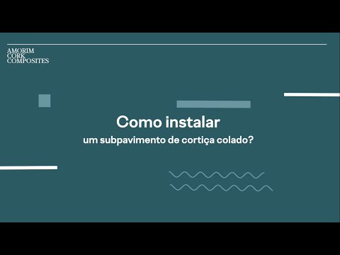 Como instalar um subpavimento de cortiça colado?