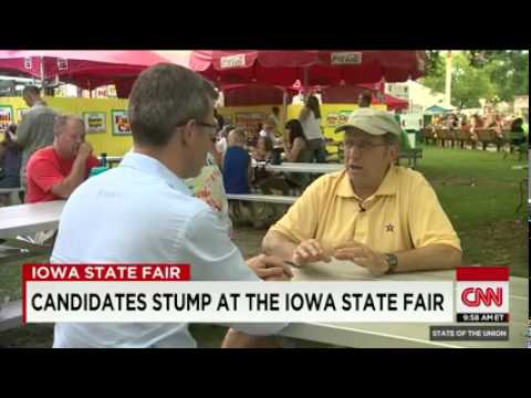 CNN News August 17 2015 Candidates stump at the Iowa State Fair