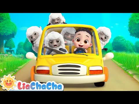 Baa Baa Five Little Lambs | Farm Animal Series | Number Song | LiaChaCha Kids Songs & Nursery Rhymes