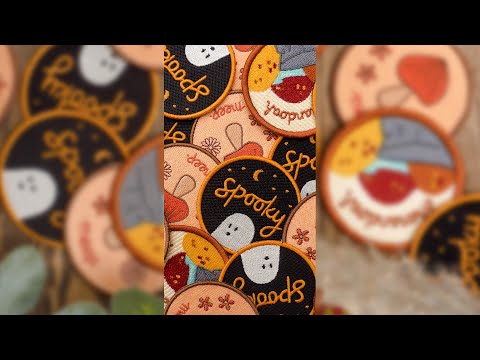 How I make my spooky Halloween patches!