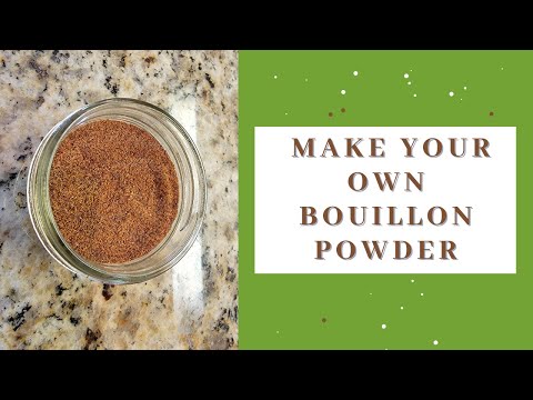 How to make your own broth powder