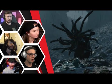 Let's Players Reaction To The First Time Encountering A Catcher | Death Stranding