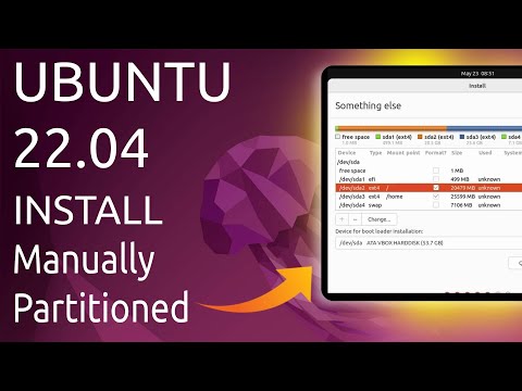 How To Install Ubuntu 22.04 on VirtualBox With Manual Partition.