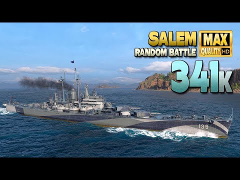 Excellent Salem player on map "Sleeping Giant" - World of Warships