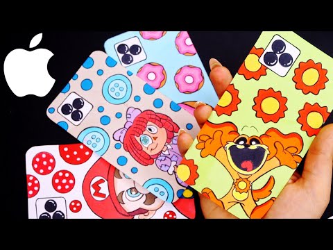 Iphone 15 💸Paper Diy💸Poppy Playtime chapter3 | The Amazing Digital Circus | super Mario |How to make