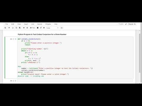 Day 49 : Python Program to Test Collatz Conjecture for a Given Number