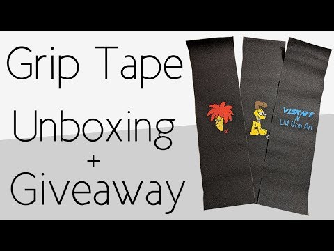 LM Grip Art - Unboxing & Giveaway | Custom Grip Tape