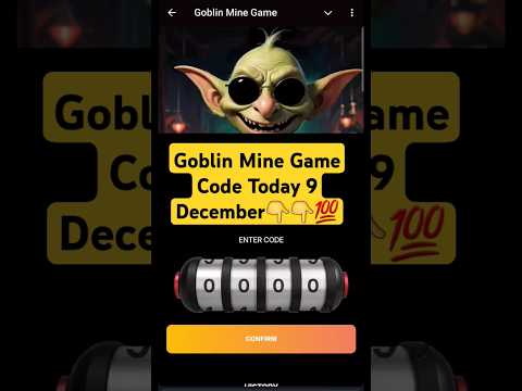 Goblin Mine Game Code today 9 december | Goblin Mine game Code  today |Goblin mine game code #goblin