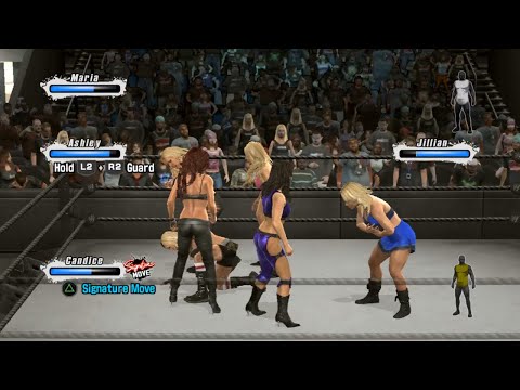 WWE Smackdown Vs Raw 2009 - 6 Women Battle Royal