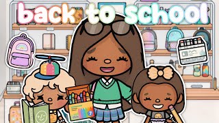 TAKING THE KIDS BACK TO SCHOOL SHOPPING! ✏️ | VOICED 📢 Toca Life World Roleplay