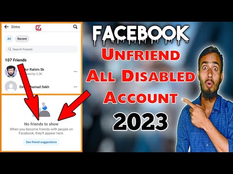 How To Unfriend Disabled Accounts On Facebook 2023 | How To Remove Disabled Account Friend List 2023