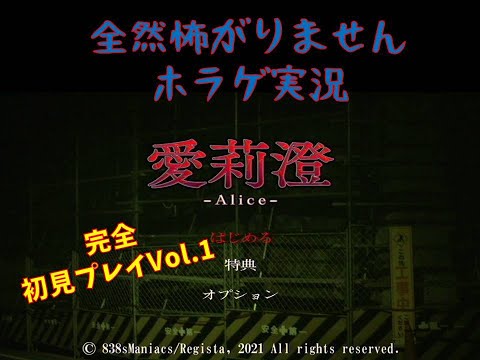 全然怖がらないホラゲ紹介＆実況者ていくが【Alice | 愛莉澄】を初見プレイ！ Vol.１　＃ホラーゲーム　＃ゲーム実況　＃ゲーム紹介