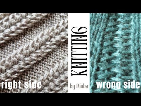 [Bulgarian] Original rib stitch. Double-sided chain.