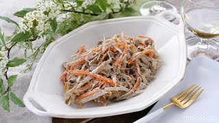 [Tuna and mayo salad with burdock and carrot] Satisfying with rich tuna and mayonnaise!