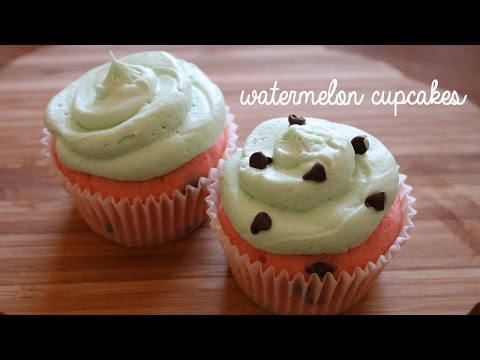 Watermelon Cupcakes | sweetco0kiepie