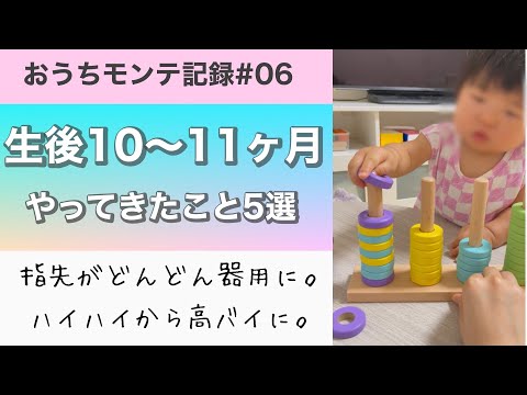 【生後10〜11ヶ月】モンテッソーリ教育やってきたこと🌈我が子の才能をぐんぐん伸ばす遊び方をご紹介！#0歳