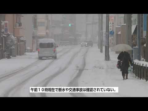 【長崎新聞】五島に大雪警報