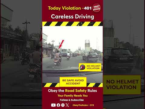 Today Violation 401 - Careless Driving #otr #chennaitrafficpolice #obeytherules