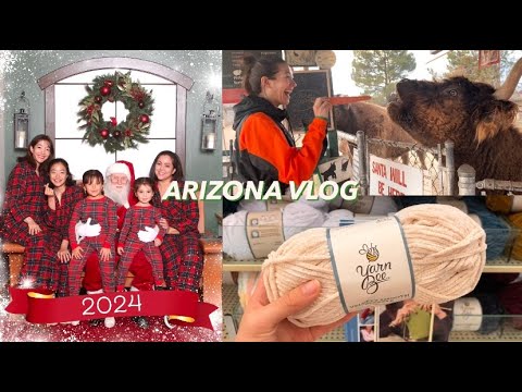 【🇺🇸ARIZONA🌵#4】サンタさんと撮影、手芸屋さんめぐり、ハイランド牛に大興奮！🥕