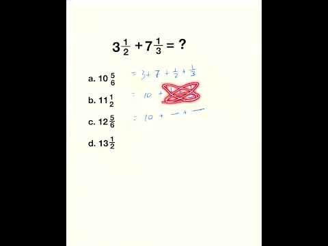 Do This To Add Mixed Numbers Quickly | Add Fractions