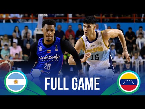 Argentina v Venezuela | Full Basketball Game | FIBA AmeriCup 2025 Qualifiers