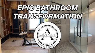 Epic Beautiful Bathroom Transformation | Affordable Design and Remodel