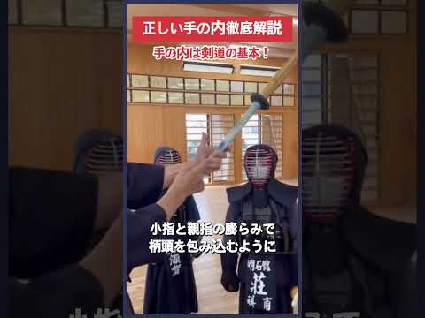 【剣道】正しい手の内の握り徹底解説 #kendo #shorts