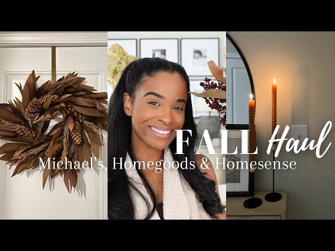 FALL HOME DECOR HAUL 2024 PT:2 | Michael's, HomeGoods, Hobby Lobby, HomeSense & more...