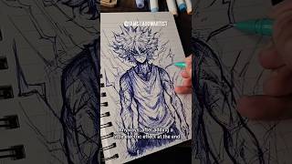 Drawing Using RANDOM ANIME GENERATOR ✨️ ( killua ) #art #drawimg #anime