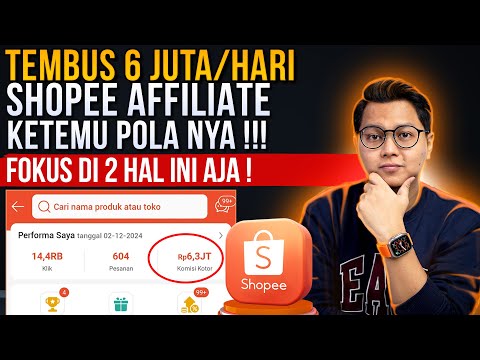 ALHAMDULILLAH TEMBUS 6 JUTA/HARI DARI SHOPEE AFFILIATE, BARU KETEMU POLA & STRATEGINYA !