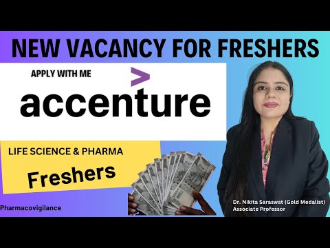 New Vacancy in Accenture | Pharma Fresher Job Openings | BSc, BPharm & All Healthcare Eligible