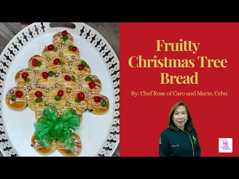 Fruitty Christmas Tree Bread