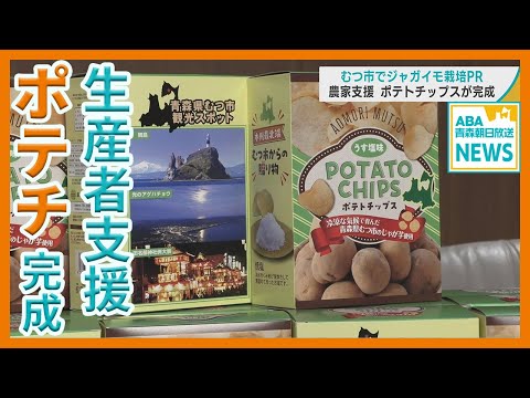 生産者支援「ポテトチップス」が完成　青森・むつ市でジャガイモ栽培PR