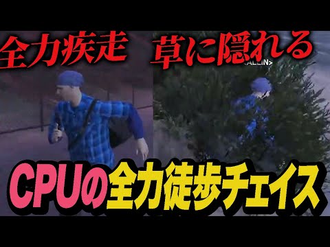 警察から徒歩で逃げ切ろうとするCPU【ストグラ/ALLIN】