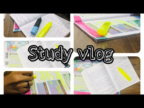 A productive Study vlog / Study with me / Simple and effective ways to study fast