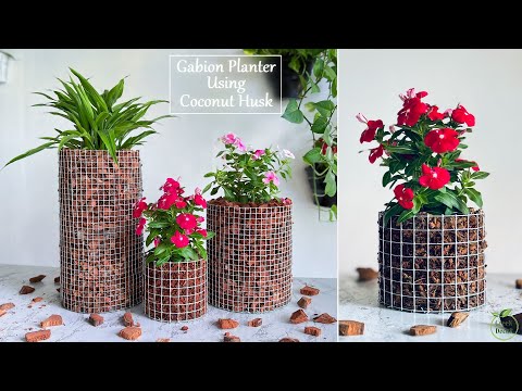 How to Make Mini Gabion Planters For Your Indoor Space  | Gabion Planter Making Ideas//GREEN DECOR