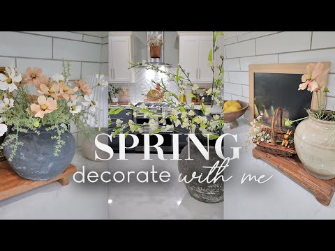 SPRING DECORATE WITH ME || SPRING KITCHEN DECORATING IDEAS 2024