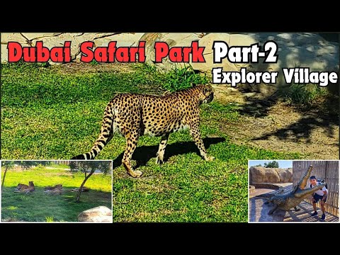 DUBAI SAFARI PARK - PART2 | Explorer Village Details | Jungle Safari Bus