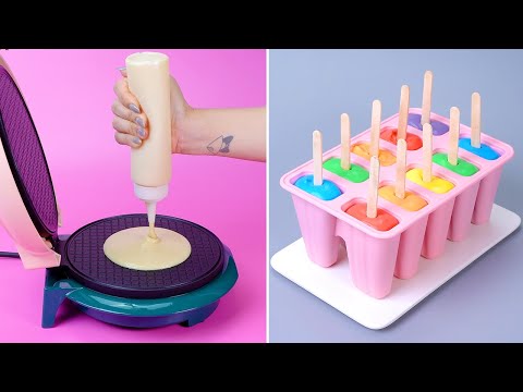 🔴🟠🟡🟢🔵🟣 Amazing Colorful Cake Tutorial | So Yummy Chocolate Cake | Perfect Cake Recipe