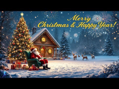 Beautiful Snowy Christmas Ambience 🎄🎁 Healing Ambience Music 🌲🎁 Christmas Ambience 2025