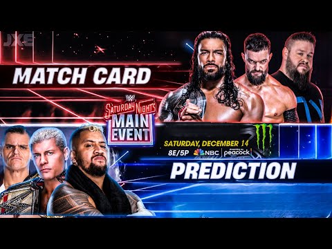 WWE Saturday Night's Main Event 2024 - Match Card Prediction | Wrestle Freakin