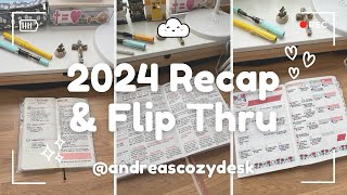 Planner Flip Through and Recap 2024 | Hobonichi, Hemlock & Oak, Take A Note, & More!