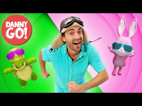 “Rabbit Turtle Rodeo!” 🐰🐢 Fast or Slow Dance Game | Danny Go! Songs for Kids